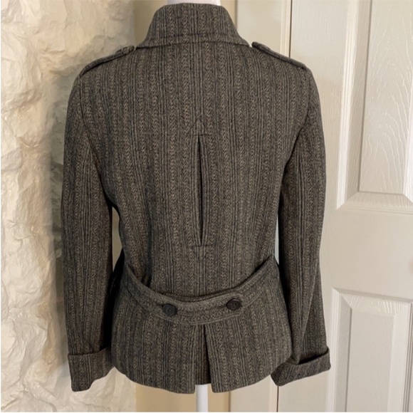 ⭐J. Crew Women's Textured Black Pea Coat - Picture 7 of 11